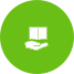 A hand holding a book Icon